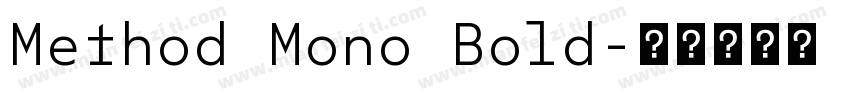 Method Mono Bold字体转换